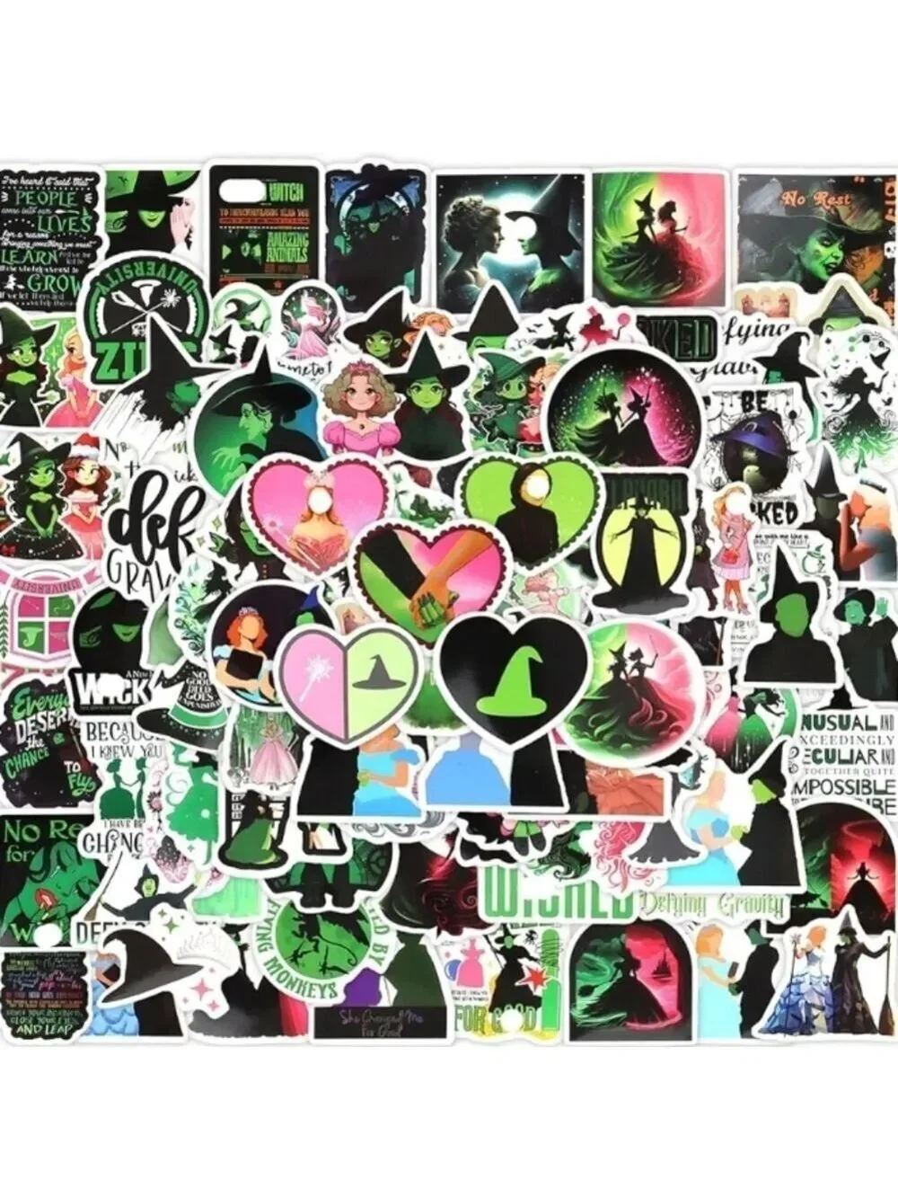 2/$10  30 Piece Wicked Themed Sticker Pack